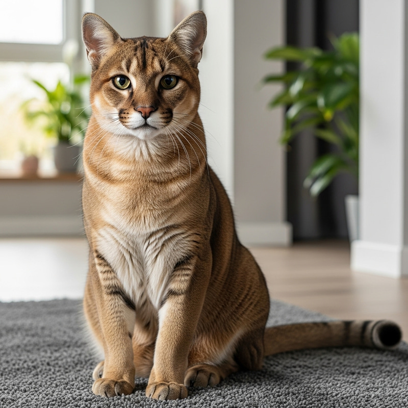 Feline Resembling a Cougar - Unique Cat Look