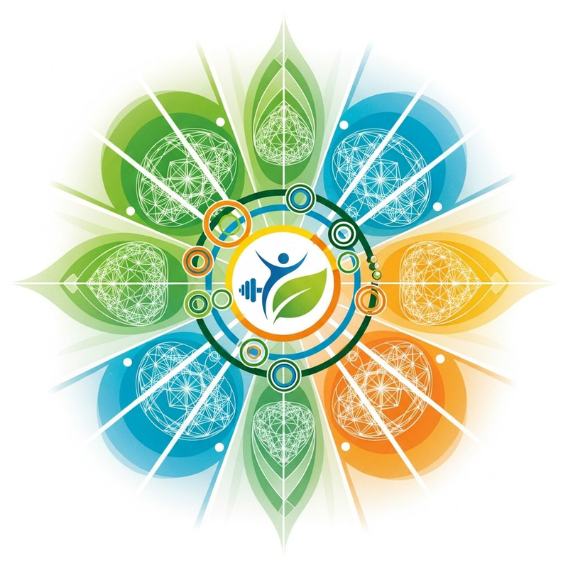 Radial Balance in Designs | Exercise Symbolizes Wellness