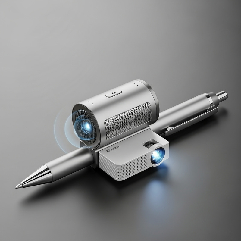 Smart Ballpen with Built-In Bluetooth Speaker & Projector