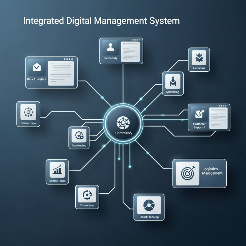 Integrated Digital Management System Design | Central Hub and Modules