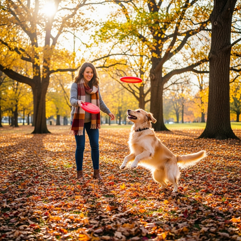 Alyssa and Her Dog Enjoy a Sunny Day at the Park Alyssa and Her Dog Enjoy a Sunny Day at the Park