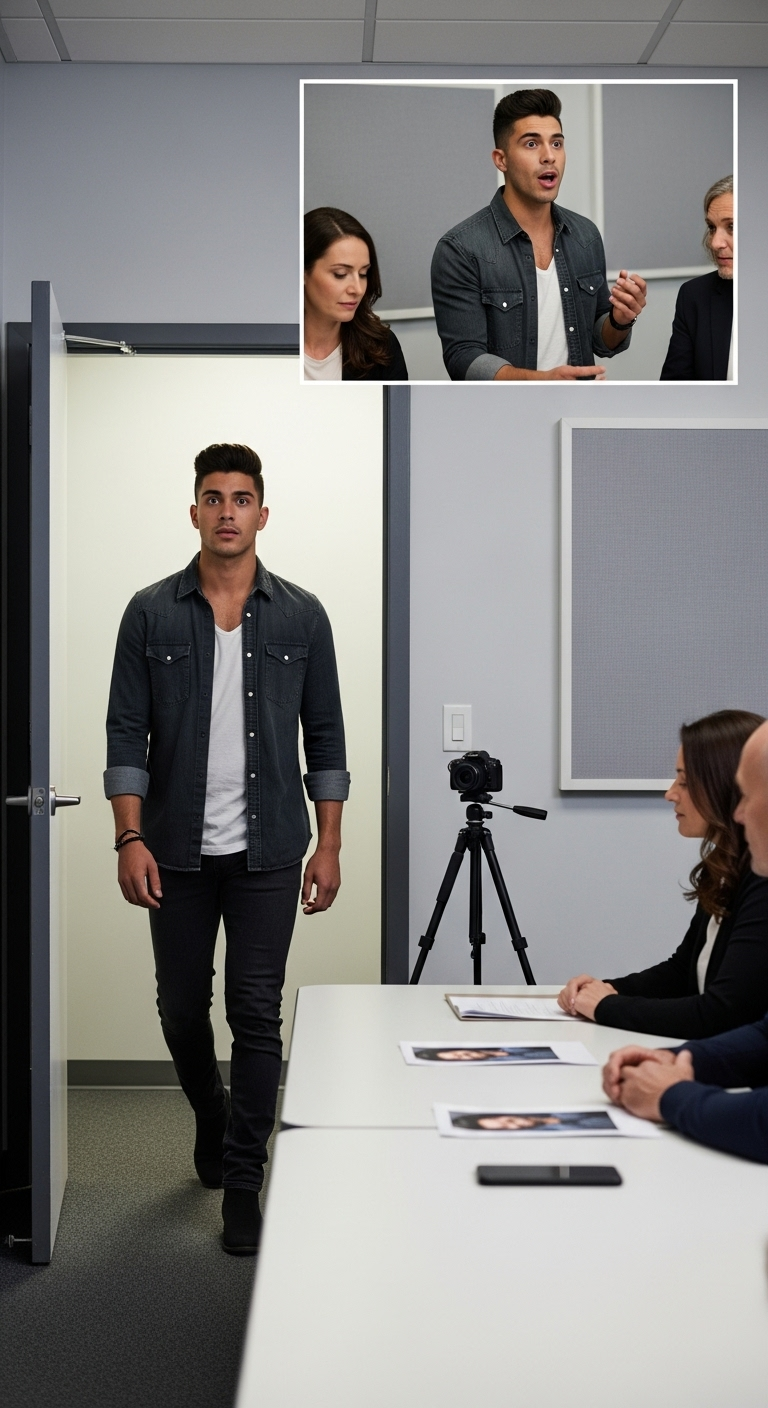 Passionate Young Hispanic Actor Auditions for Netflix Wednesday