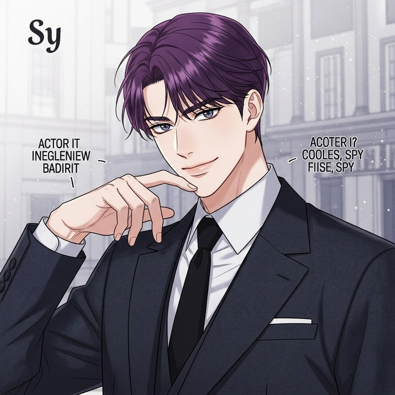Sy - Korean Manhwa Character Sheet: Actor, Spy & Flirty 20-Year-Old Sy - Korean Manhwa Character Sheet: Actor, Spy & Flirty 20-Year-Old