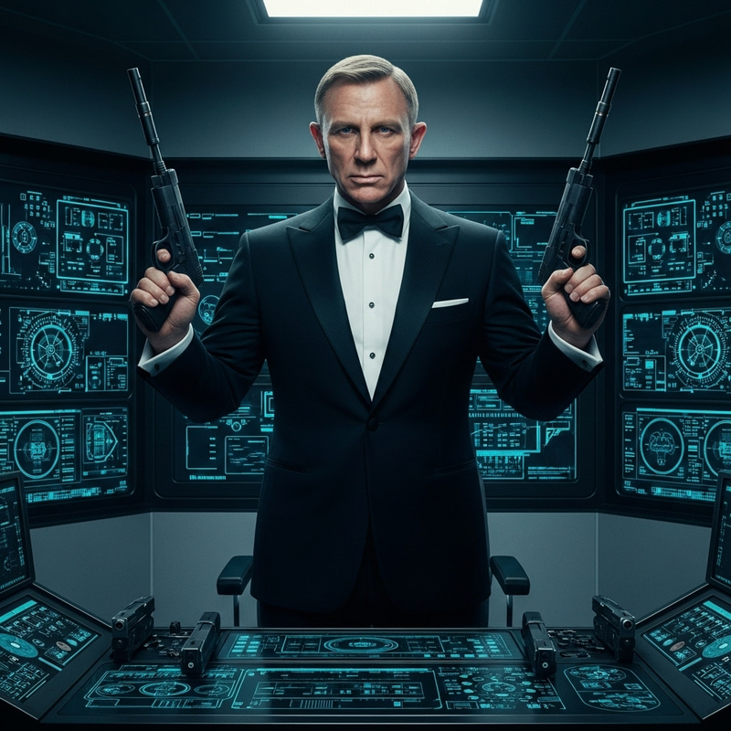 Agent 007 | Mysterious Spy Master in Black Tuxedo