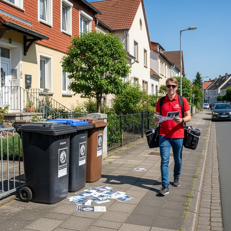Captivating Street Scene: Distributor & Flyer-filled Bins Captivating Street Scene: Distributor & Flyer-filled Bins