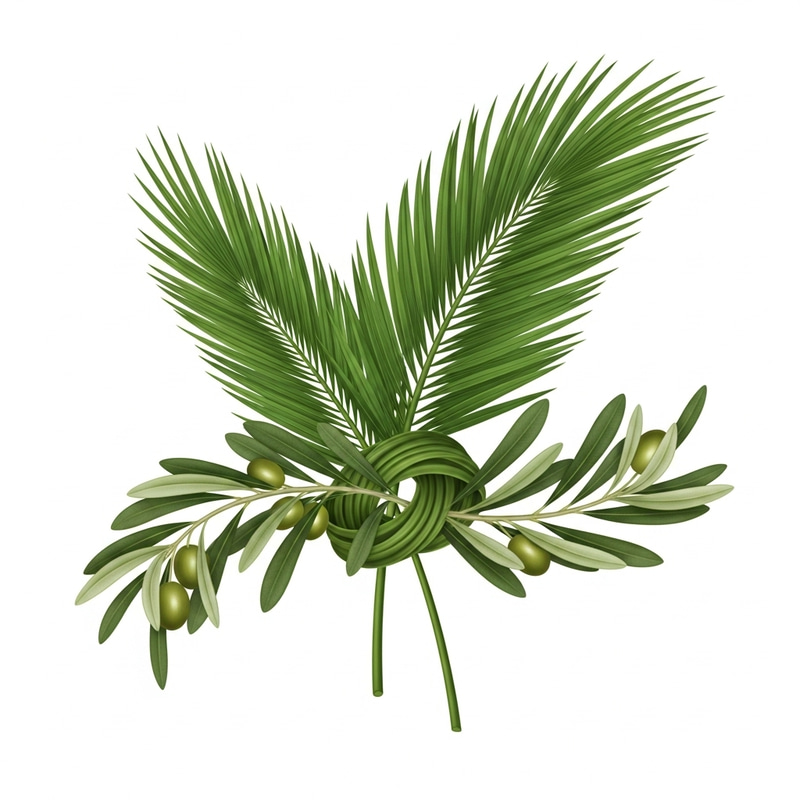 Palm & Olive Branches: Symbolizing Peace