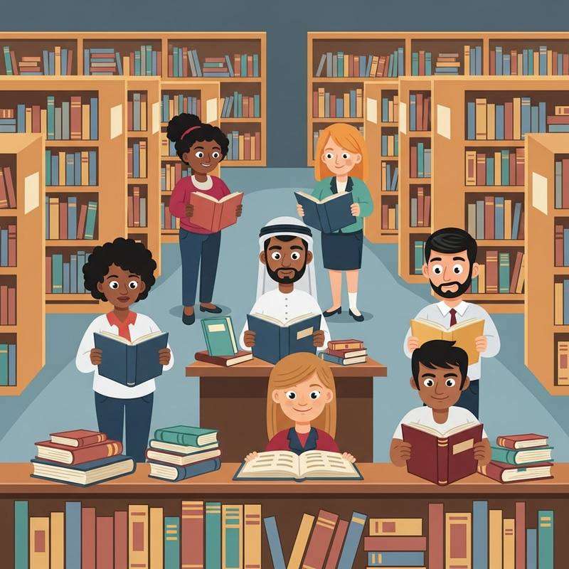 Fun Research Journey Adventure in a Vast Library