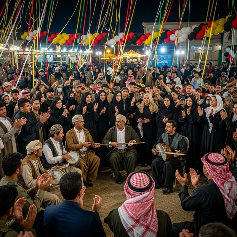 Celebrating Iraqi Army Day with Music and Dance Celebrating Iraqi Army Day with Music and Dance