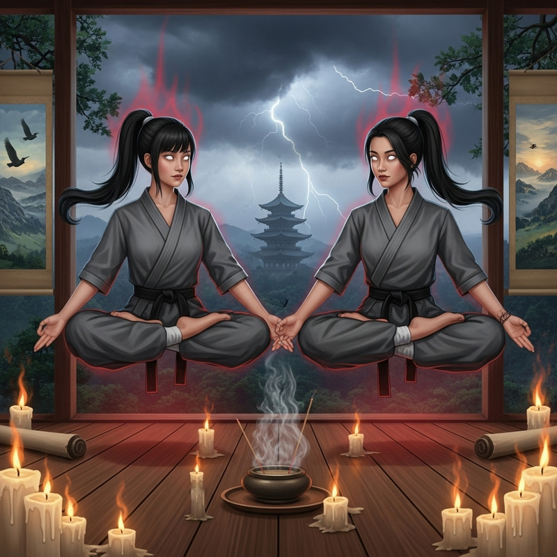 Empowered American Korean Women | Mystical Yoga Levitation