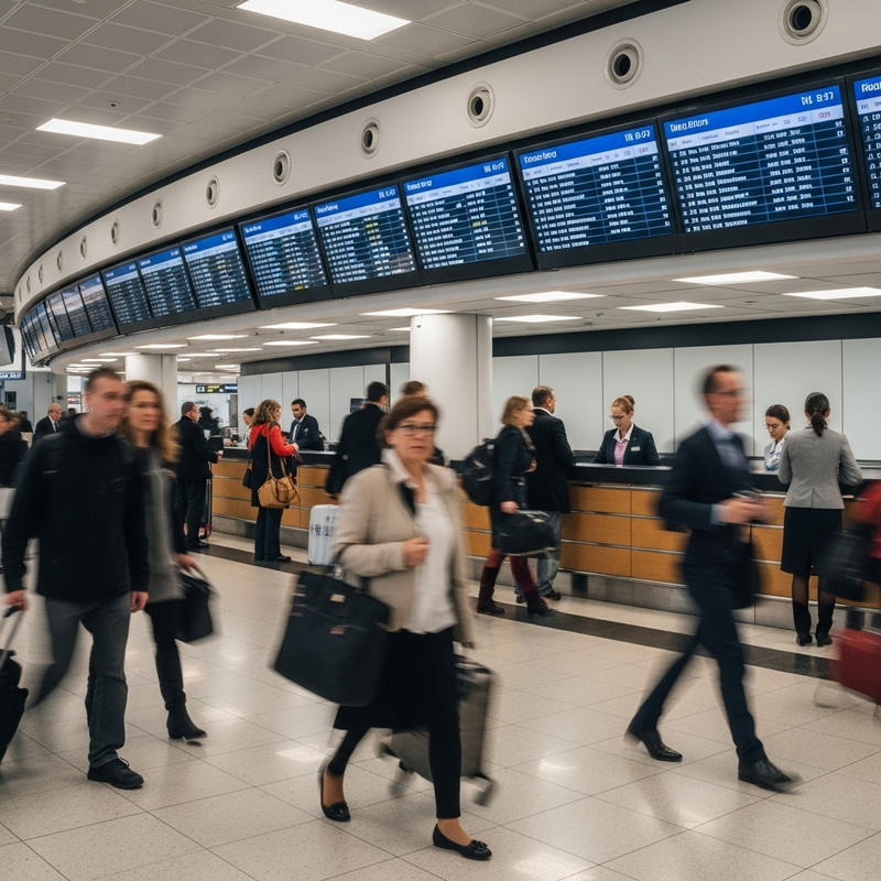 Dynamic Airport Terminal with Human Motions | Professional Photography