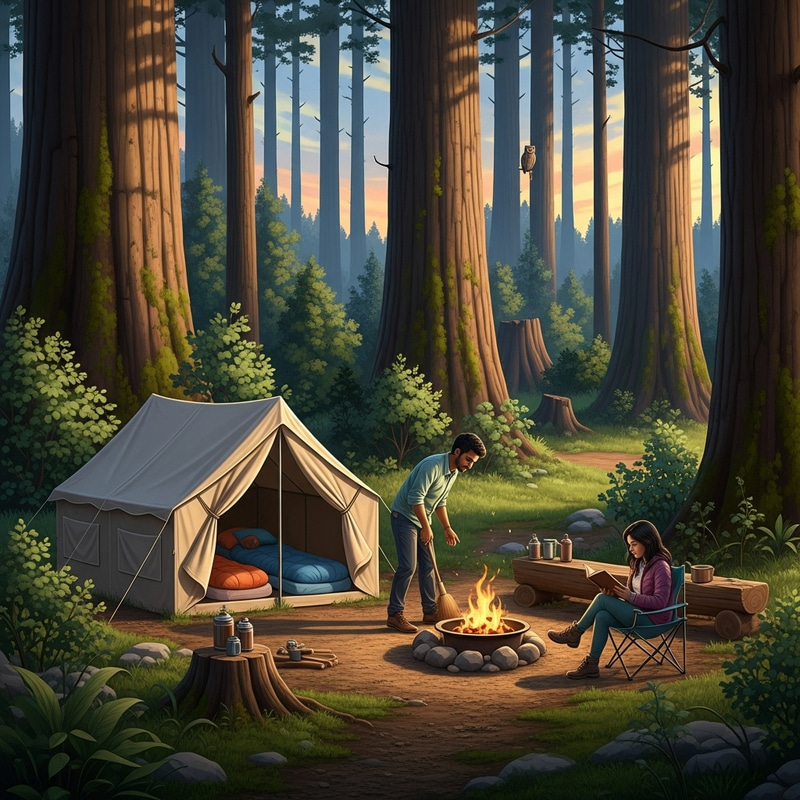 Camping in Enchanting Forest | Nature Retreat Experience Camping in Enchanting Forest | Nature Retreat Experience