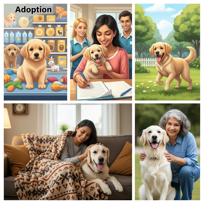 Heartwarming Journey of a Fluffy Golden Retriever