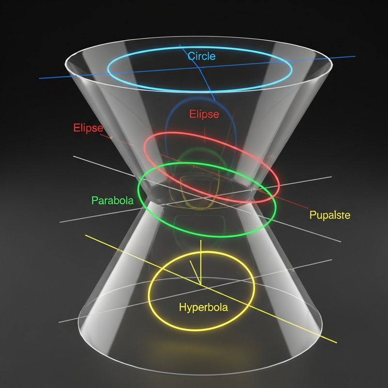 Understanding Conic Sections: Cone Intersected by Plane