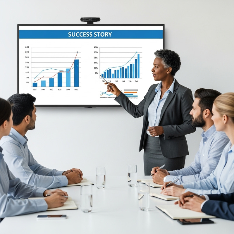 Consultant Leading Success Story Presentation
