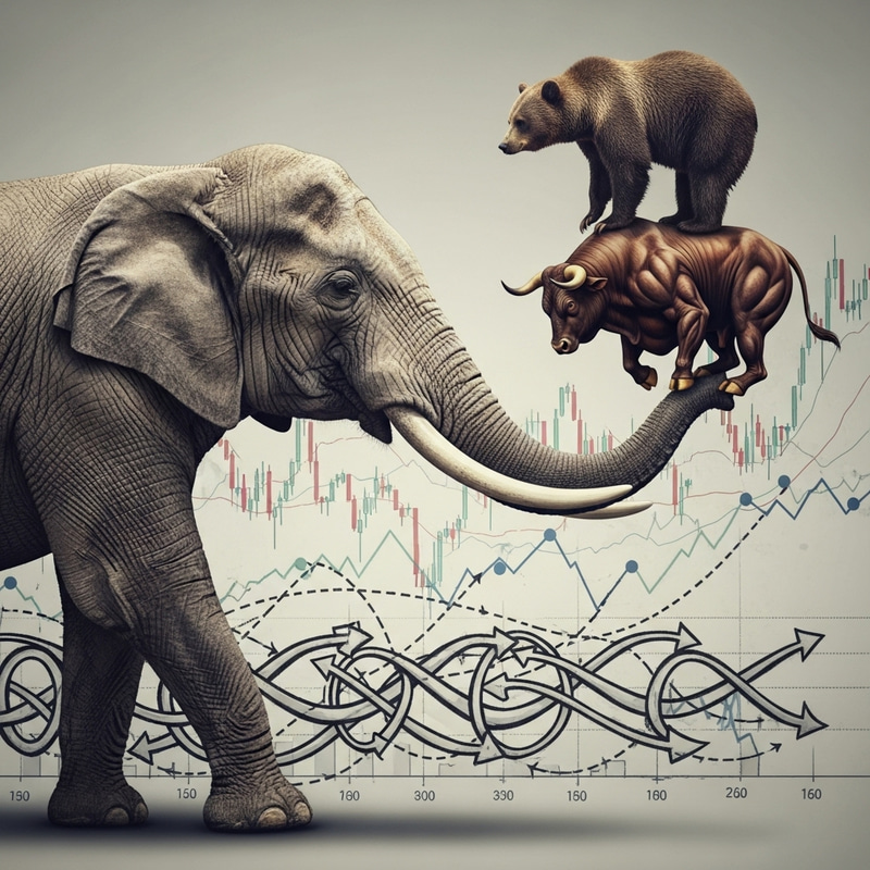 Forex Market Balance: Elephant, Bear, and Bull Exchange