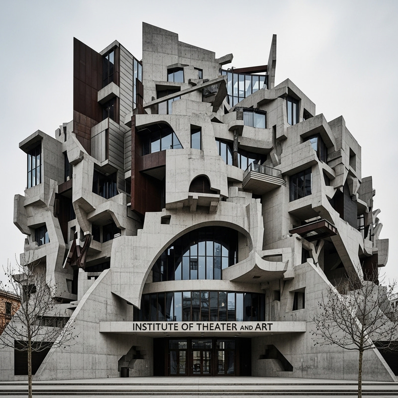Institute of Theater and Art | Modern Deconstructivist Building Institute of Theater and Art | Modern Deconstructivist Building