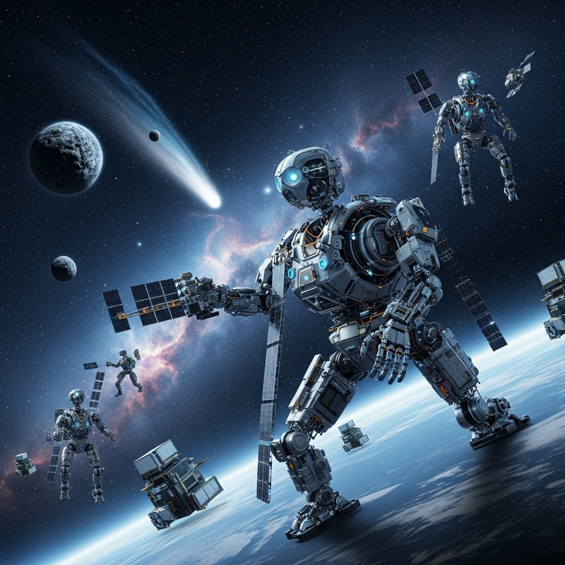 AI Robots Venturing into Outer Space: Exploring the Cosmos