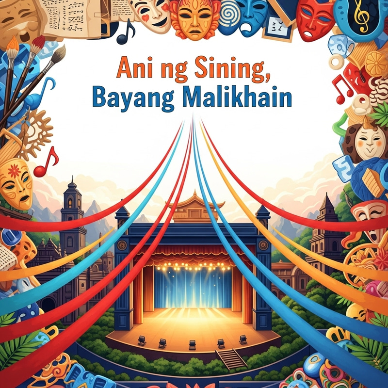 Ani ng Sining: Vibrant Poster Celebrating Bayang Malikhain Ani ng Sining: Vibrant Poster Celebrating Bayang Malikhain