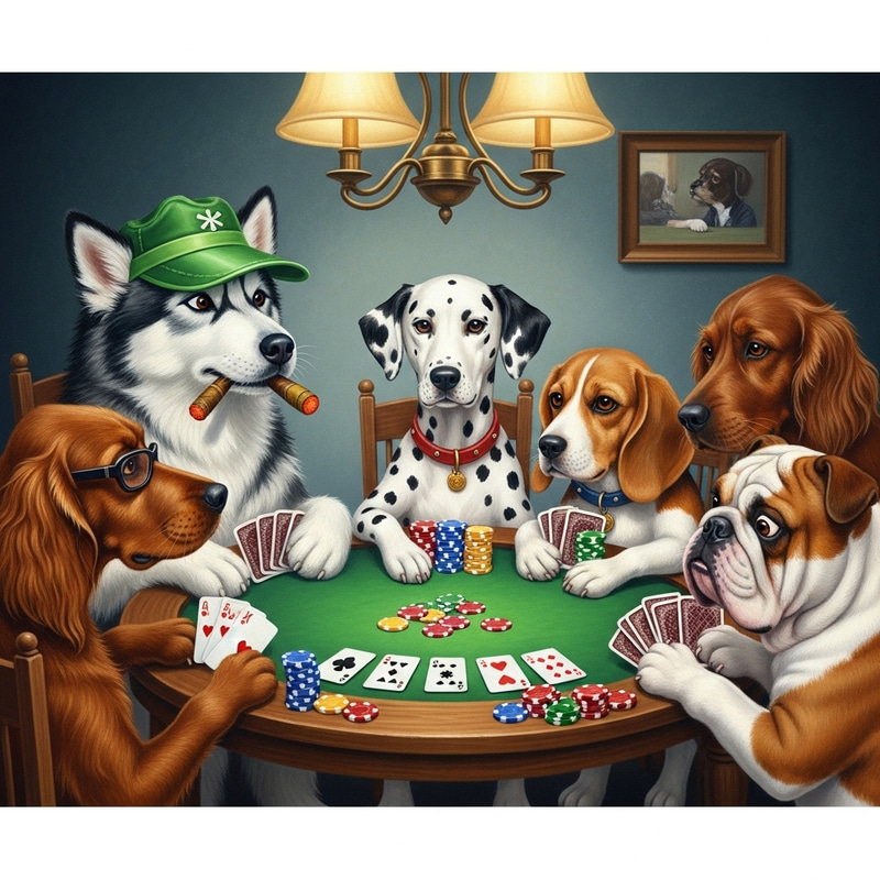Adorable Dogs Playing Cards | Fun Canine Poker Game Adorable Dogs Playing Cards | Fun Canine Poker Game
