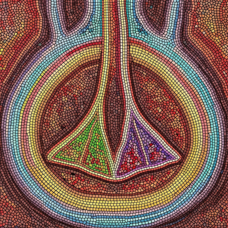 Mosaic Aortic Valve: Artistic Heart Structure Mosaic Aortic Valve: Artistic Heart Structure