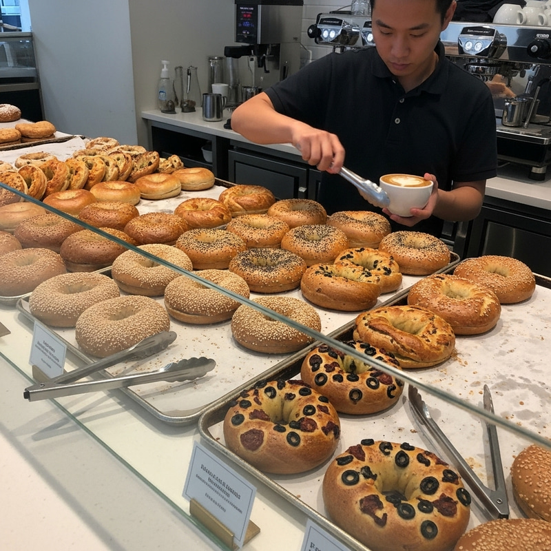 Freshly Baked Bagels: A Variety of Delicious Options