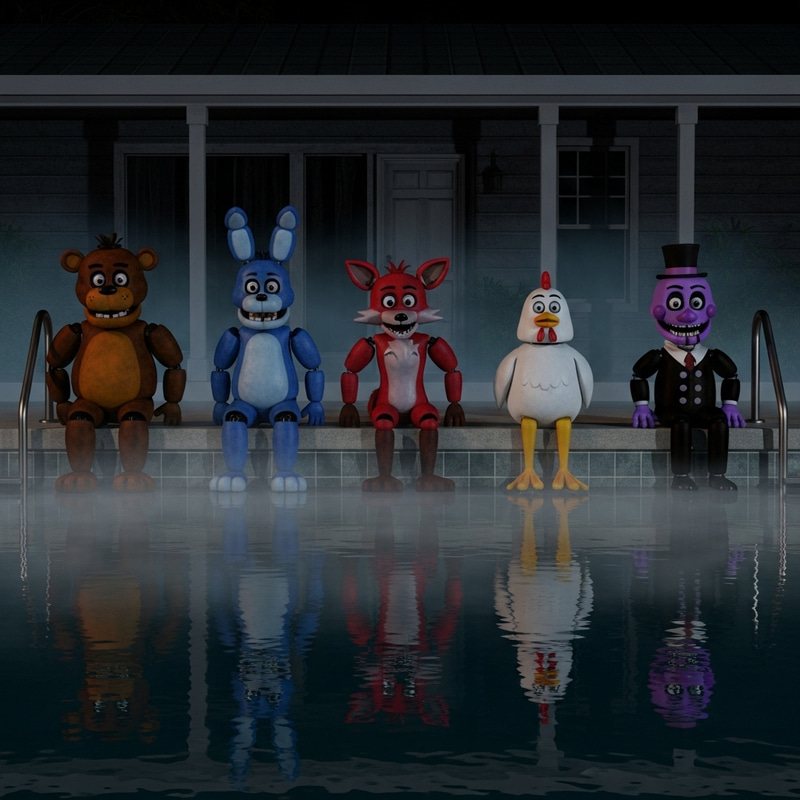 Eerie Five Nights at Freddy's Poolside Gathering Eerie Five Nights at Freddy's Poolside Gathering