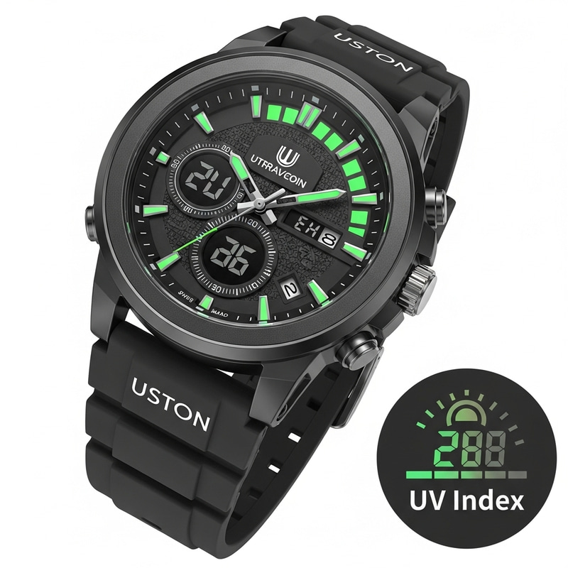 Advanced UV Radiation Detection Watch | Glowing Alerts Advanced UV Radiation Detection Watch | Glowing Alerts
