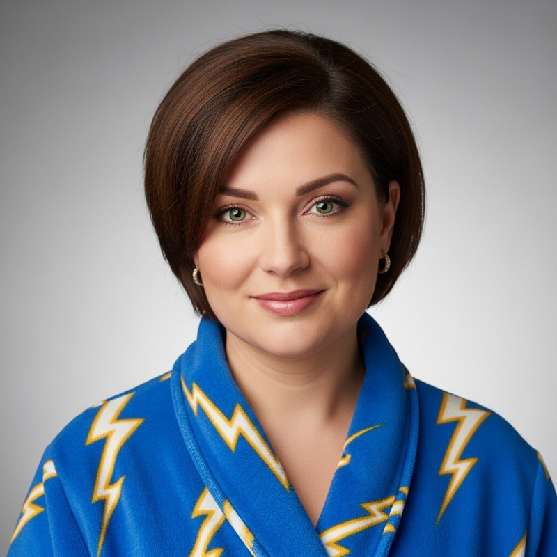 Compassionate Plump Mother | Cascade Haircut | Green Eyes Compassionate Plump Mother | Cascade Haircut | Green Eyes