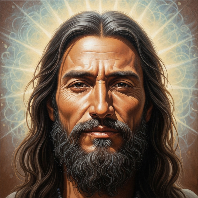 Jesus Christ Spiritual Leader Portrait