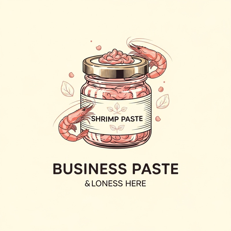 Shrimp Paste Logo for Business | Creative Branding Design Shrimp Paste Logo for Business | Creative Branding Design