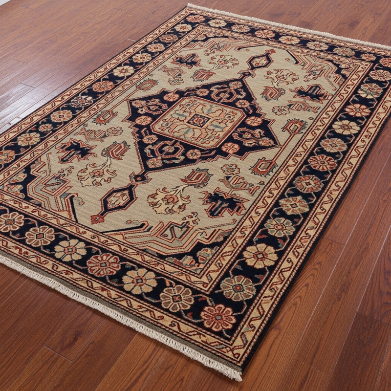 Stylish Floral & Geometric Rug Stylish Floral & Geometric Rug