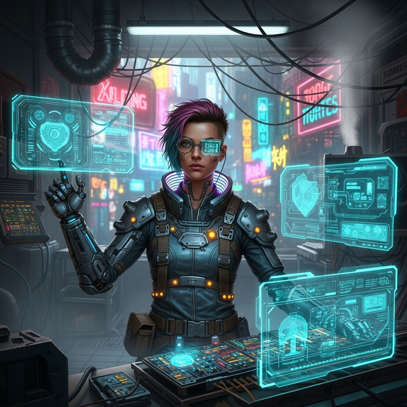 未来のエンジニア in サイバーパンク Setting 未来のエンジニア in サイバーパンク Setting