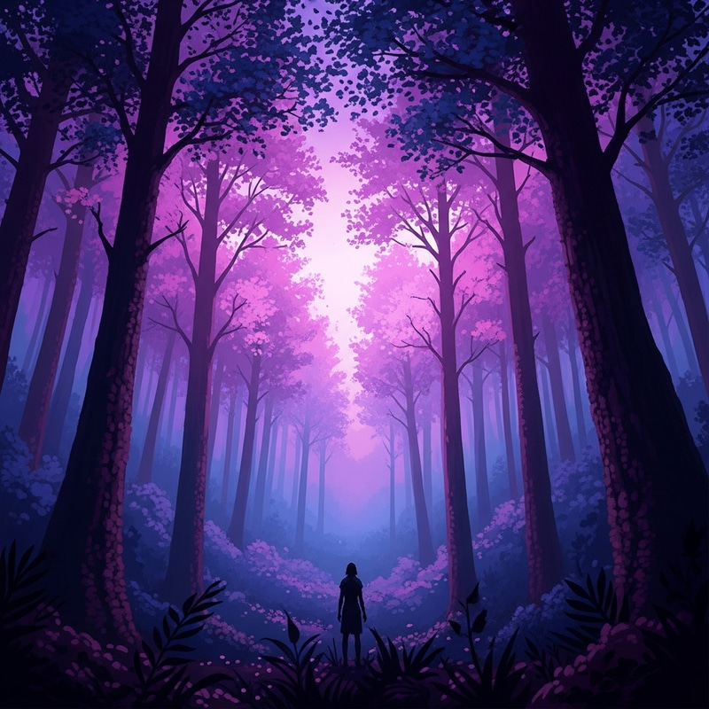 Enchanting Mystical Forest at Twilight
