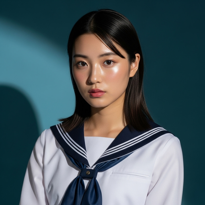 Japanese Sailor Schoolgirl: Glamorous and Enigmatic Beauty Japanese Sailor Schoolgirl: Glamorous and Enigmatic Beauty