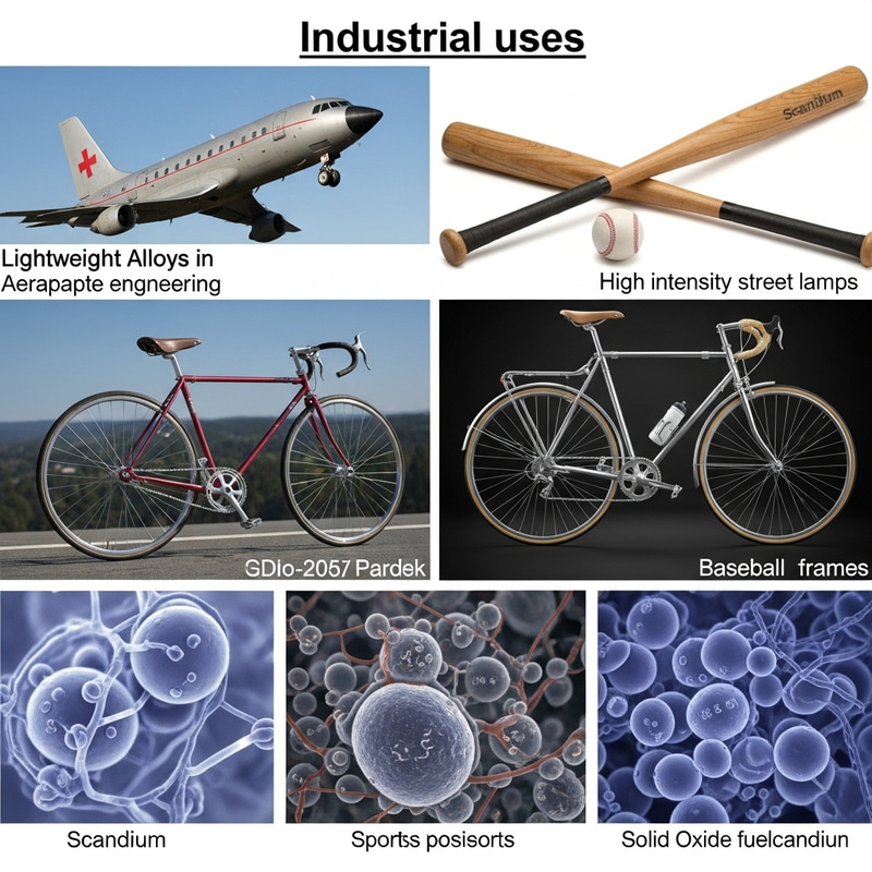 Photo Realistic Scandium Uses in Industries Photo Realistic Scandium Uses in Industries