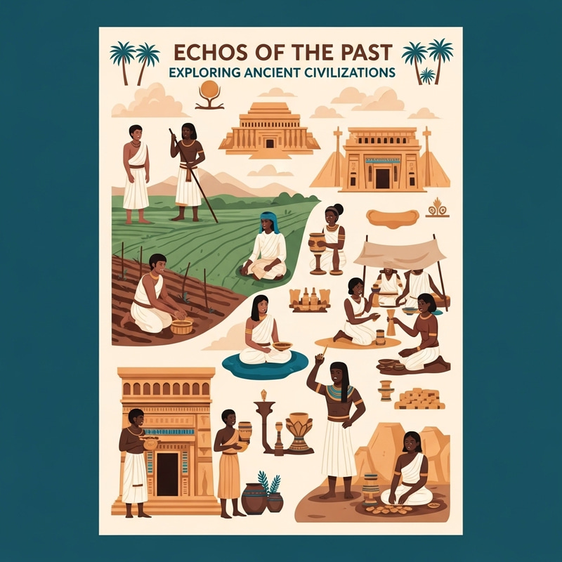 Explore Ancient Civilizations: Visual Poster Design Explore Ancient Civilizations: Visual Poster Design