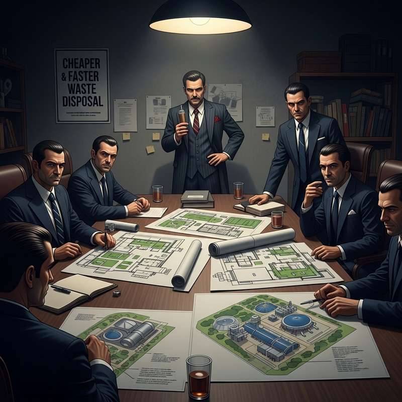 Mafia's Ingenious Waste Disposal Solution: A Profitable Venture Mafia's Ingenious Waste Disposal Solution: A Profitable Venture