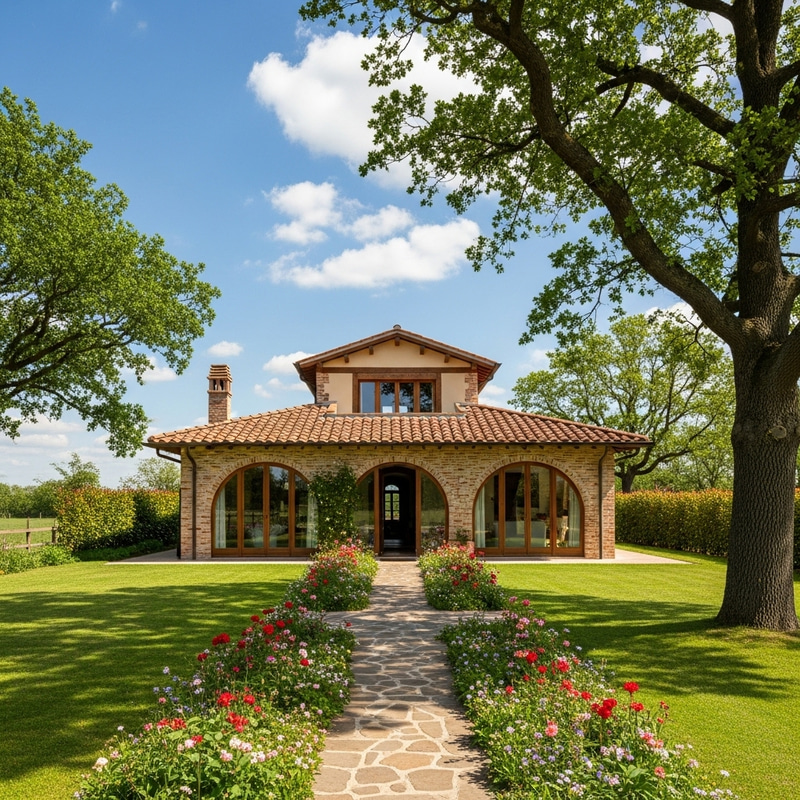 Picturesque Two-Story Villa Amidst Meadow Picturesque Two-Story Villa Amidst Meadow