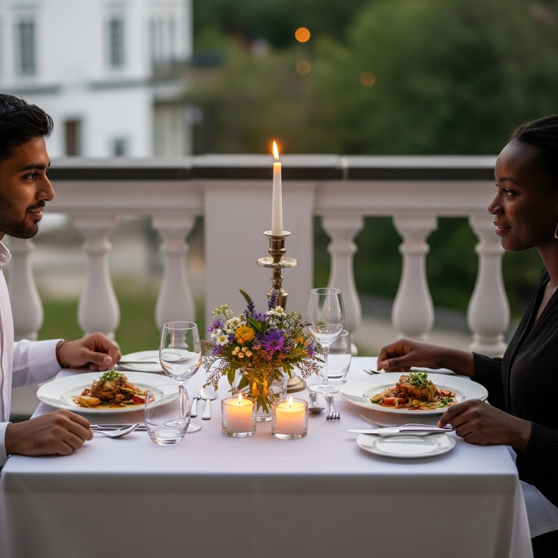 Cute Romantic Candlelight Dinner | Intimate Dining Experience