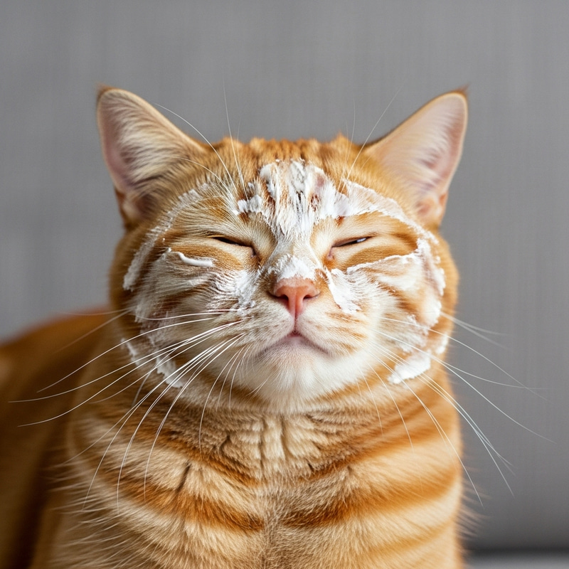 Scottish Red Cat with White Facial Mask | Realistic Beauty Scottish Red Cat with White Facial Mask | Realistic Beauty