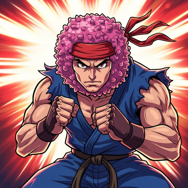 Anime-Inspired Street Fighter Natural Killer Cell Art Anime-Inspired Street Fighter Natural Killer Cell Art