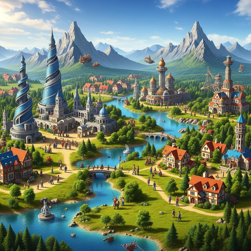 Create a Stunning 3D World: Explore Majestic Landscapes Create a Stunning 3D World: Explore Majestic Landscapes