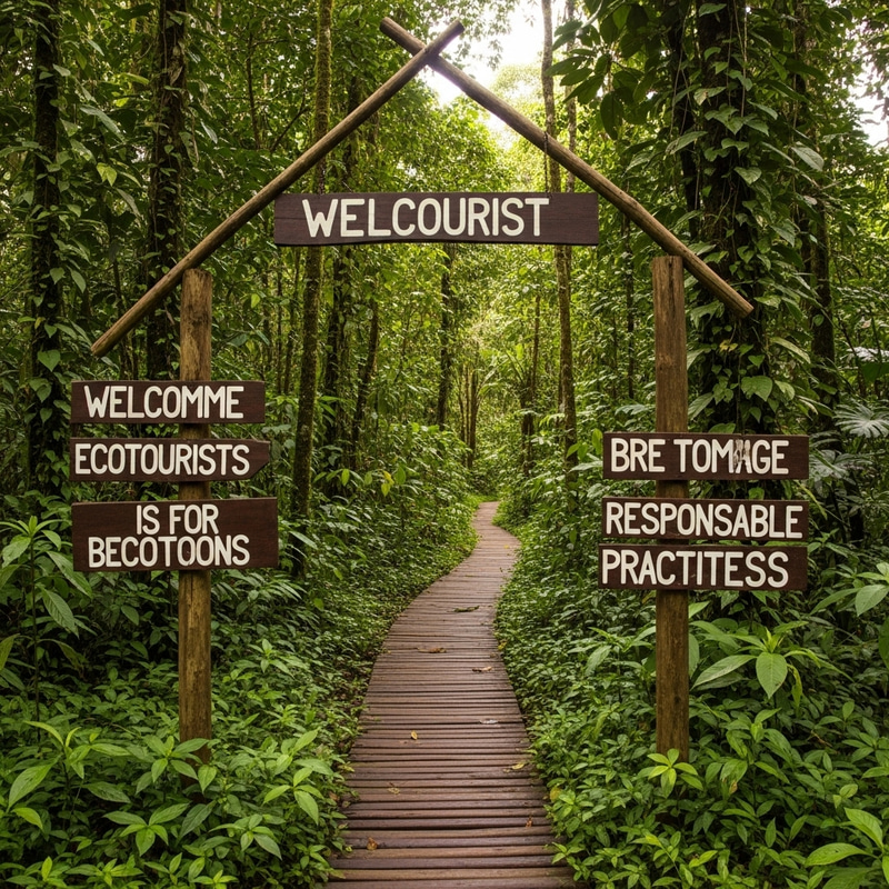 Breathtaking Ecological Trail in Ecuadorian Amazon Breathtaking Ecological Trail in Ecuadorian Amazon
