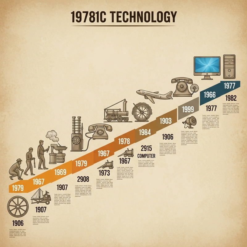 Timeline Of Technological Evolution From Ancient Wheels To Modern 