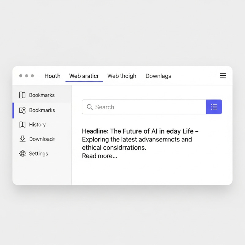 Efficient Browsing, Minimalist Design