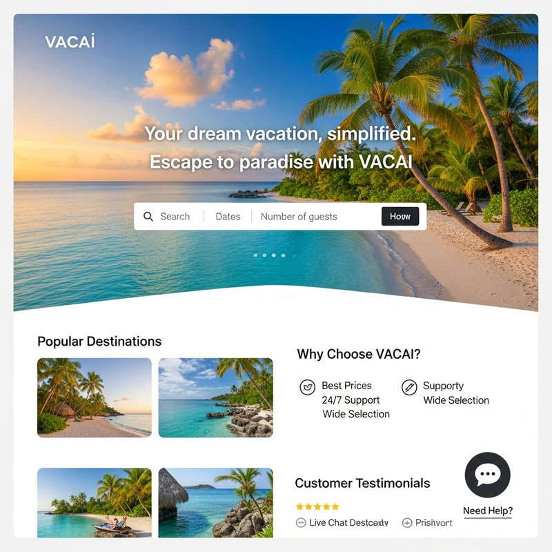 VACAI: Your Easy Vacation Booking App VACAI: Your Easy Vacation Booking App