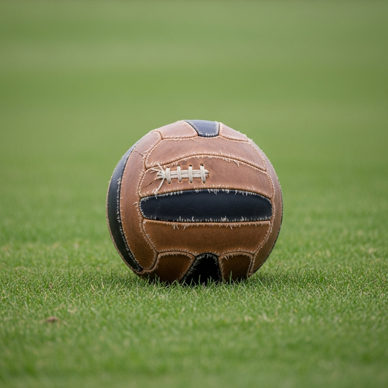 Vintage 1950 Soccer Ball - Well-Worn Classic Design Vintage 1950 Soccer Ball - Well-Worn Classic Design