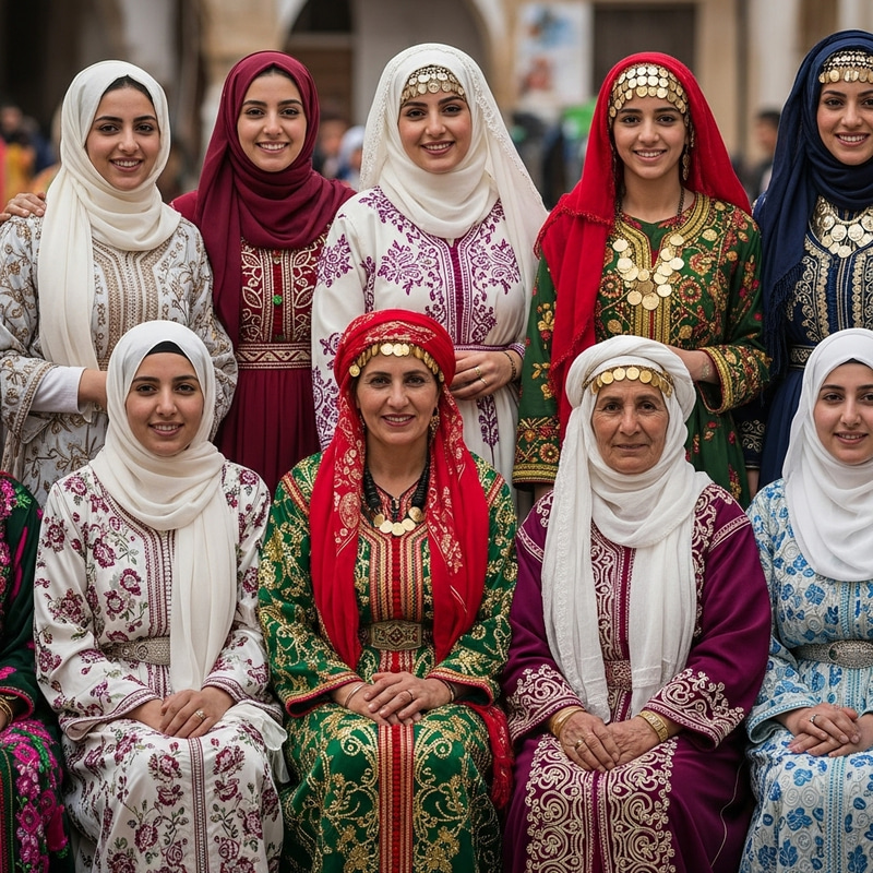 Authentic Algerian Women in Cultural Garb - Gorgeous Diversity Authentic Algerian Women in Cultural Garb - Gorgeous Diversity