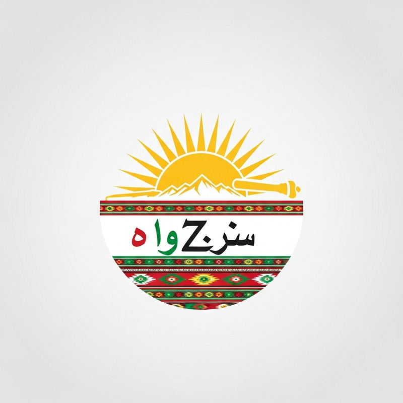 Simple Kurdish Language & Culture Logo Design