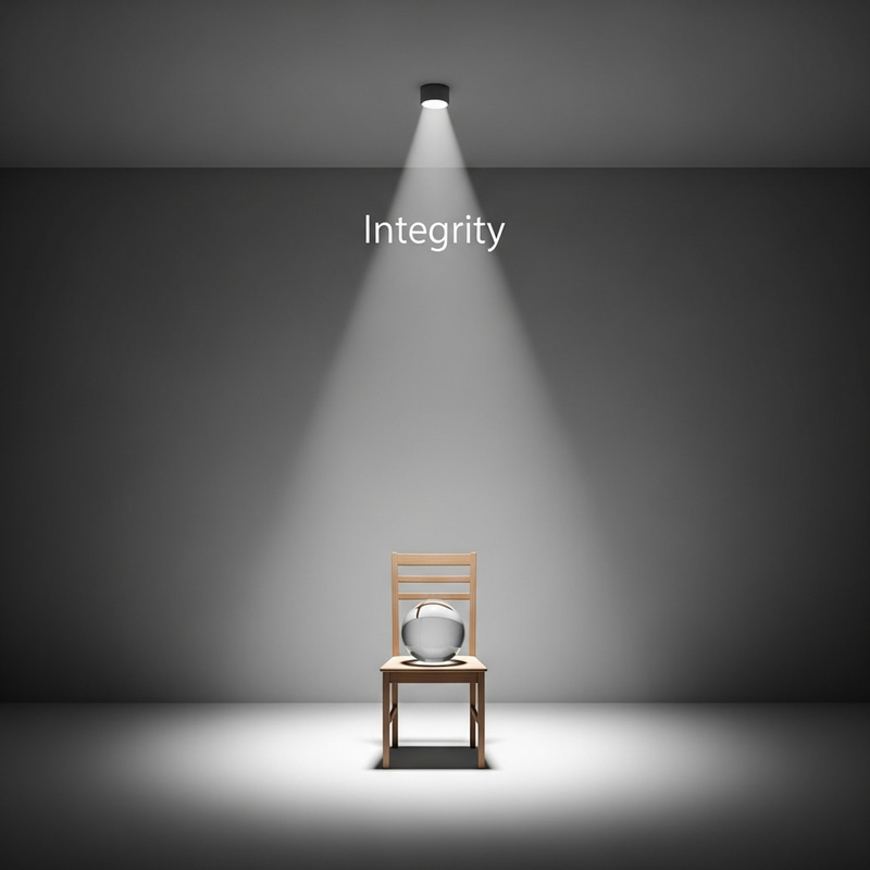 Minimalist Integrity with Crystal Globe Minimalist Integrity with Crystal Globe